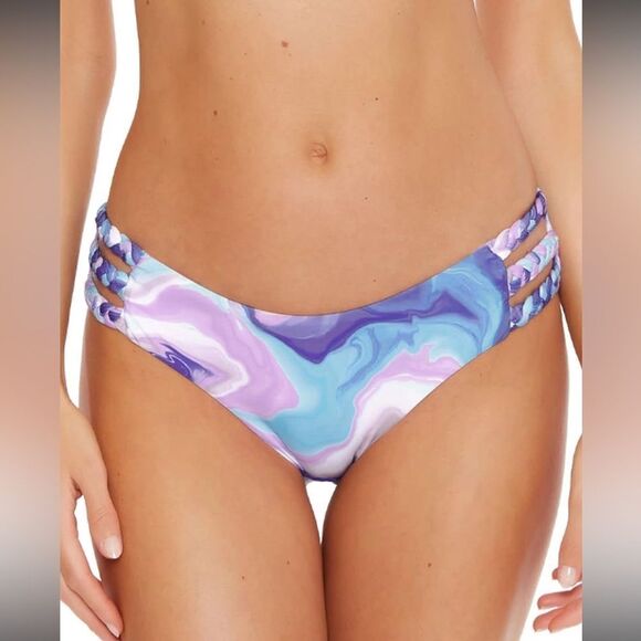 NWOT Becca by Rebecca Blue Agate Jordan Braided Hipster Fit Multi/Orchid - Picture 1 of 8